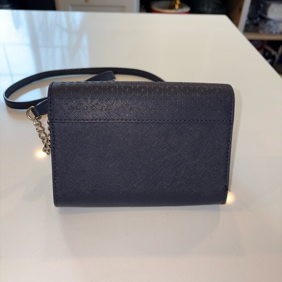 KATE SPADE Navy Cedar Street Cami Perforated crossbody/clutch purse. - Picture 3 of 5